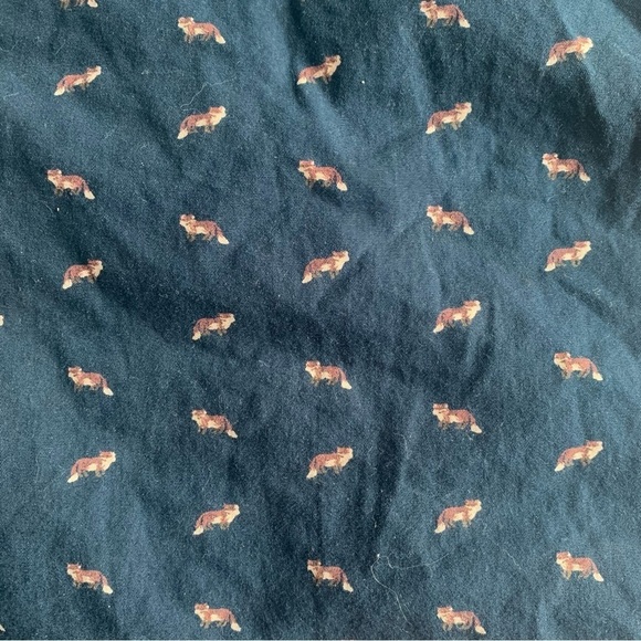 Cactus New York fox patterned button up dress shirt slim  fit MED - Picture 6 of 10